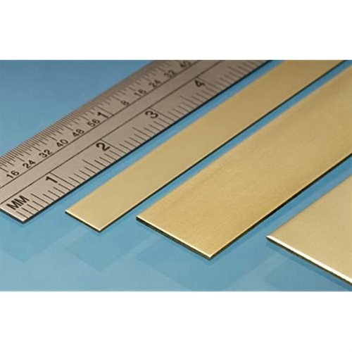 Albion Alloys BS4M Messing strips, 6 x 0,6 mm, længde 305 mm, 4 stk pr. pakke